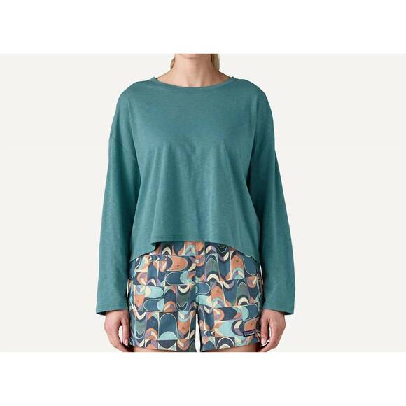 NEW PATAGONIA long-sleeved mainstay top in wetland blue - Picture 2 of 5